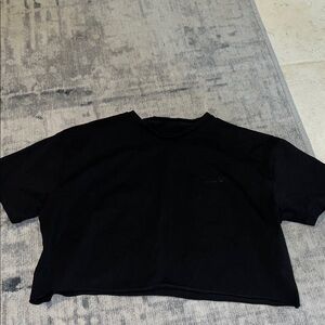 Alphalete Black Crewneck Tee with Subtle Logo